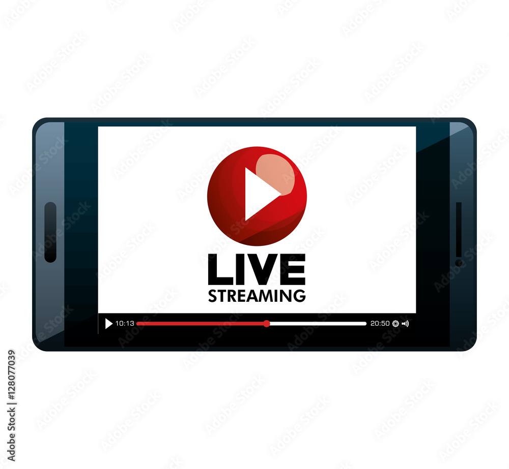 live straming concept isolated icon vector illustration design live straming concept isolated icon vector illustration design