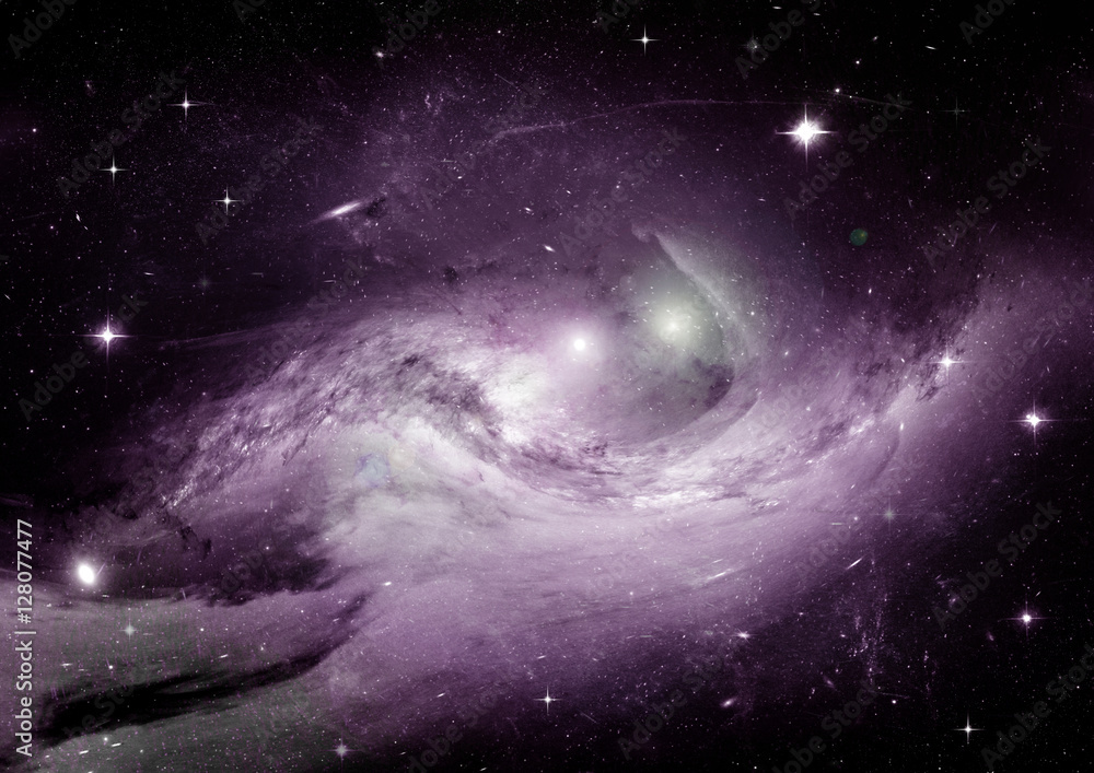 Obraz premium Stars, dust and gas nebula in a far galaxy