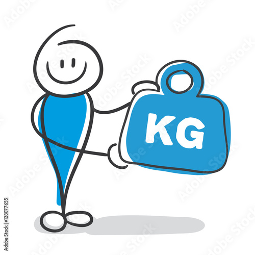 Stick Figure Series Blue / kg