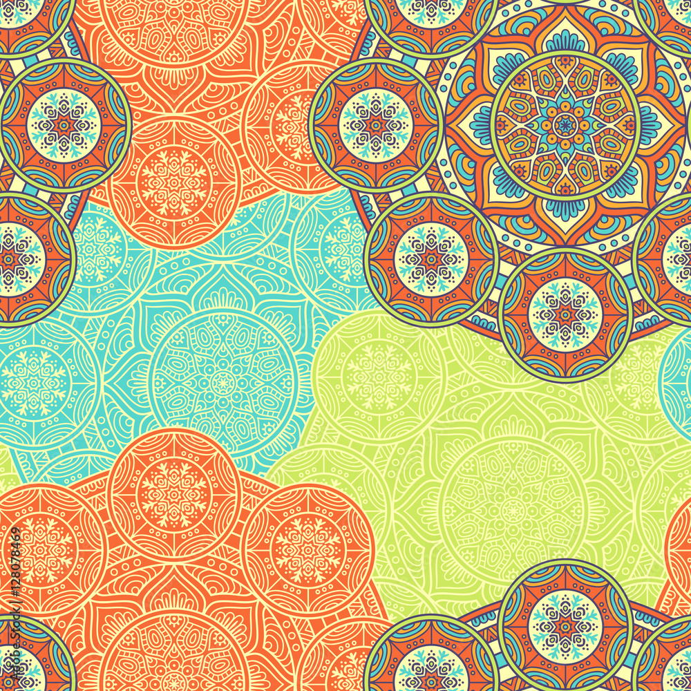 Ethnic floral seamless pattern Ethnic floral seamless pattern