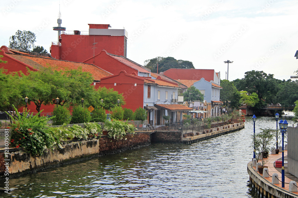 scenery riverside in Malacca, Malaysia