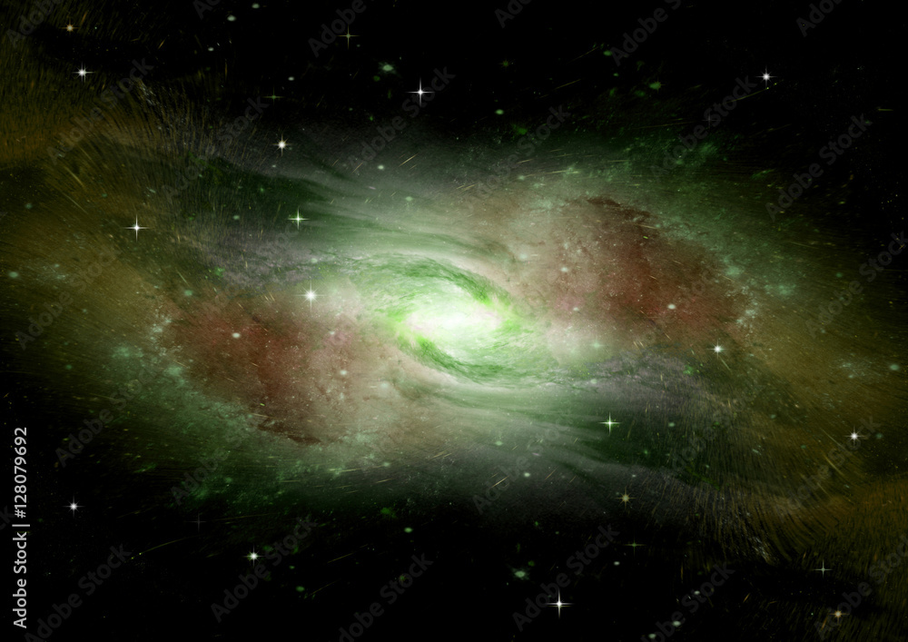 Fototapeta premium galaxy in a free space