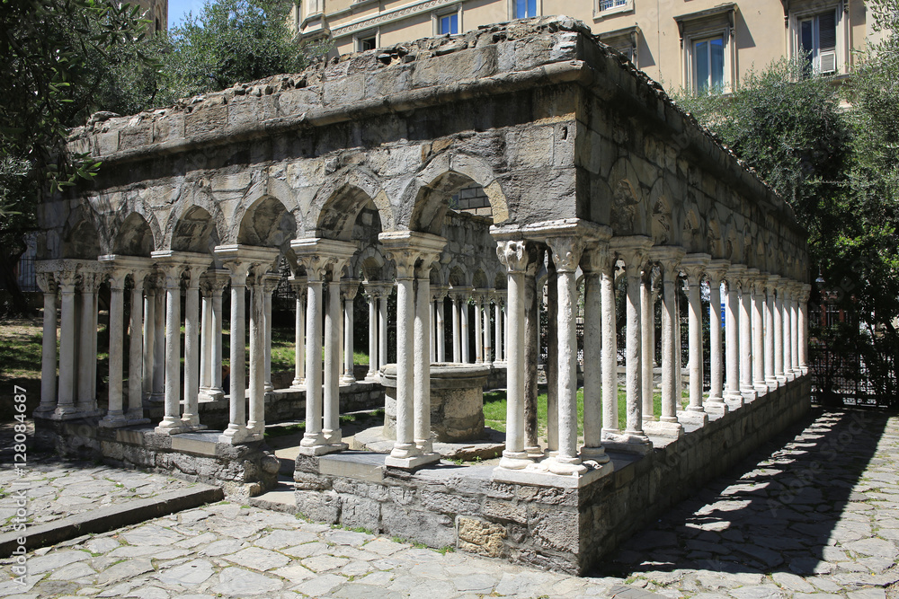 Historic temple in Genoa, Liguria, Italy