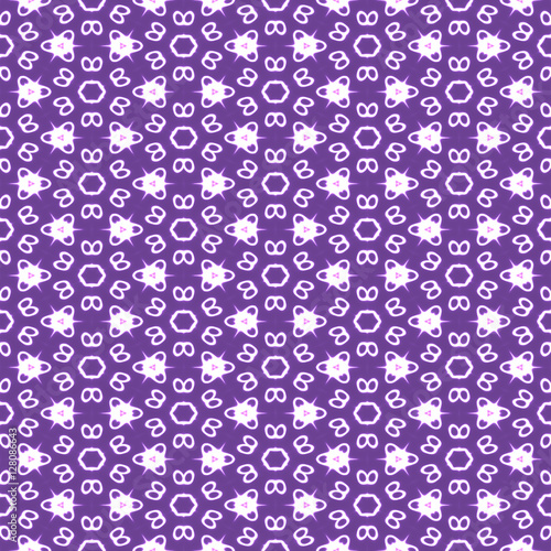 Snowflakes on Purple Seamless Background