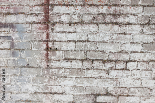 brick white dirty wall background