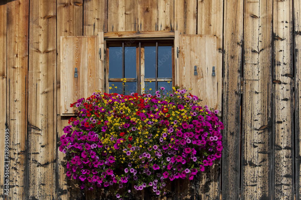 Hüttenfenster in Tirol