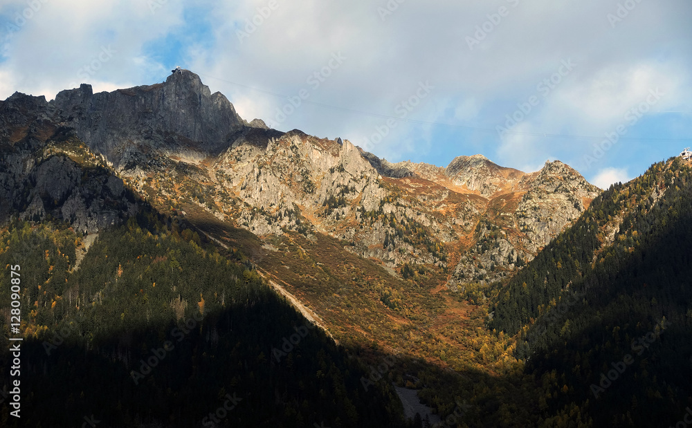 Alpine landscape in Haute Savoie, France