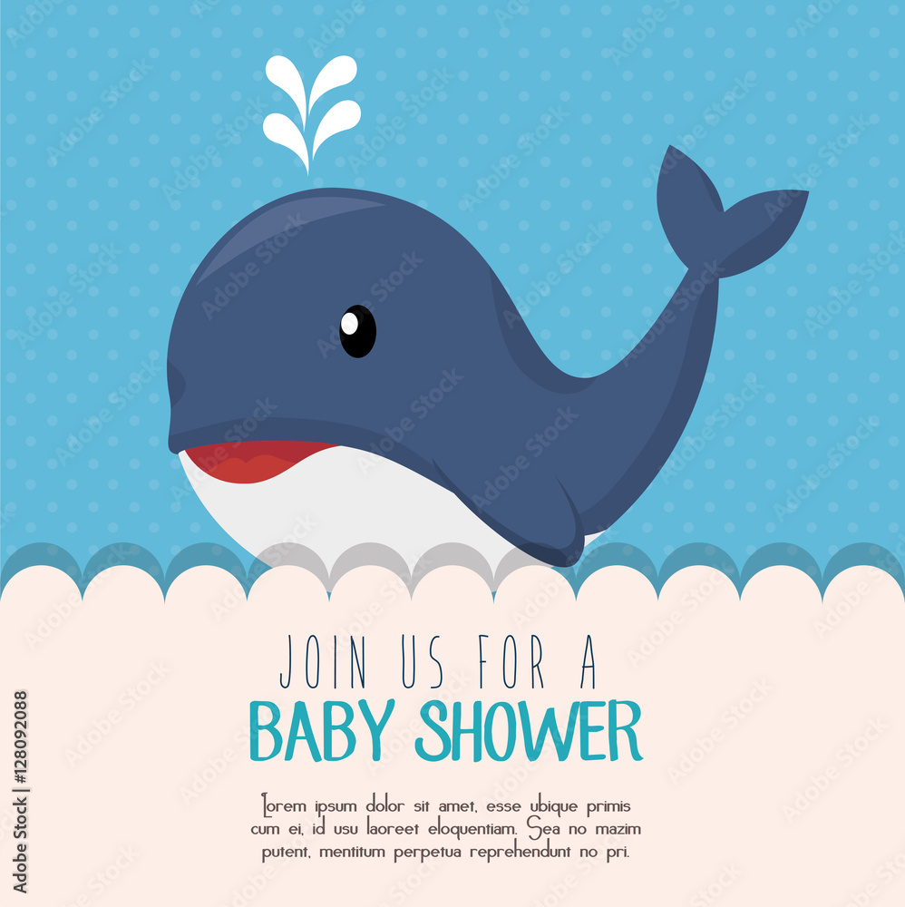 baby shower invitation card vector illustration design baby shower invitation card vector illustration design