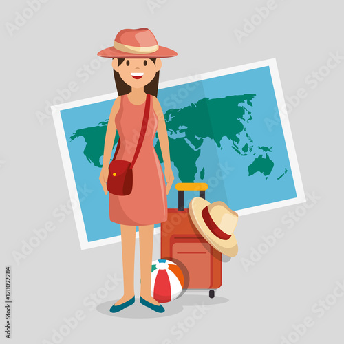 summer vacations holiday poster vector illustration design