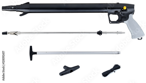 Tube for breathing, diving, spearfishing, isolate on a white background.