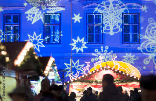 Christmas market in Sibiu, Romania