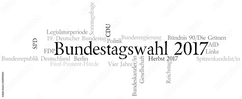 Wordcloud Bundestageswahl 2017