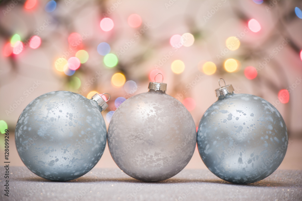 Christmas decoration - baubles and lights Christmas decoration - baubles and lights