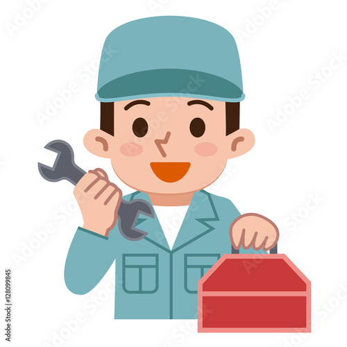 工具を持った男性作業員