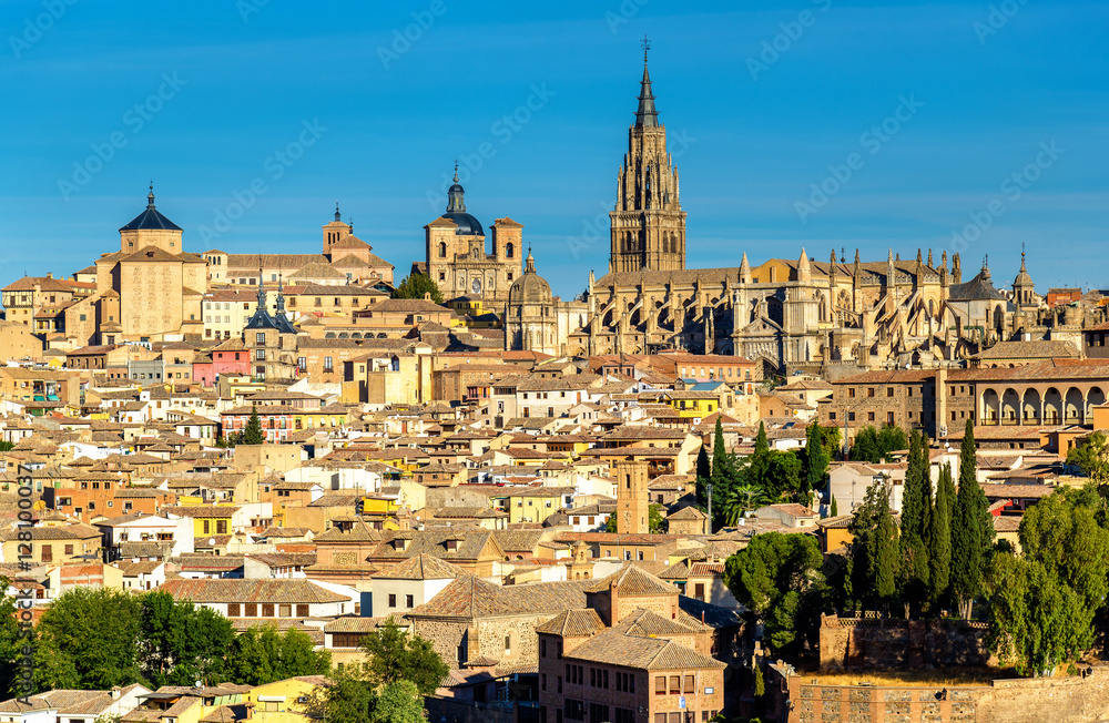 View of Toledo with the Cathedral - Spain View of Toledo with the Cathedral - Spain