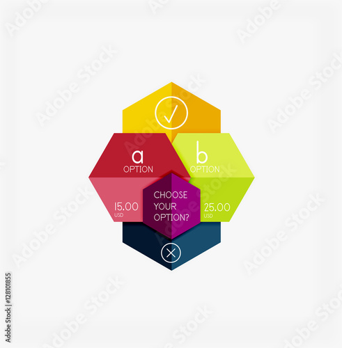 Paper infographic banners and stickers Free Download Paper infographic banners and stickers - GFXLoad