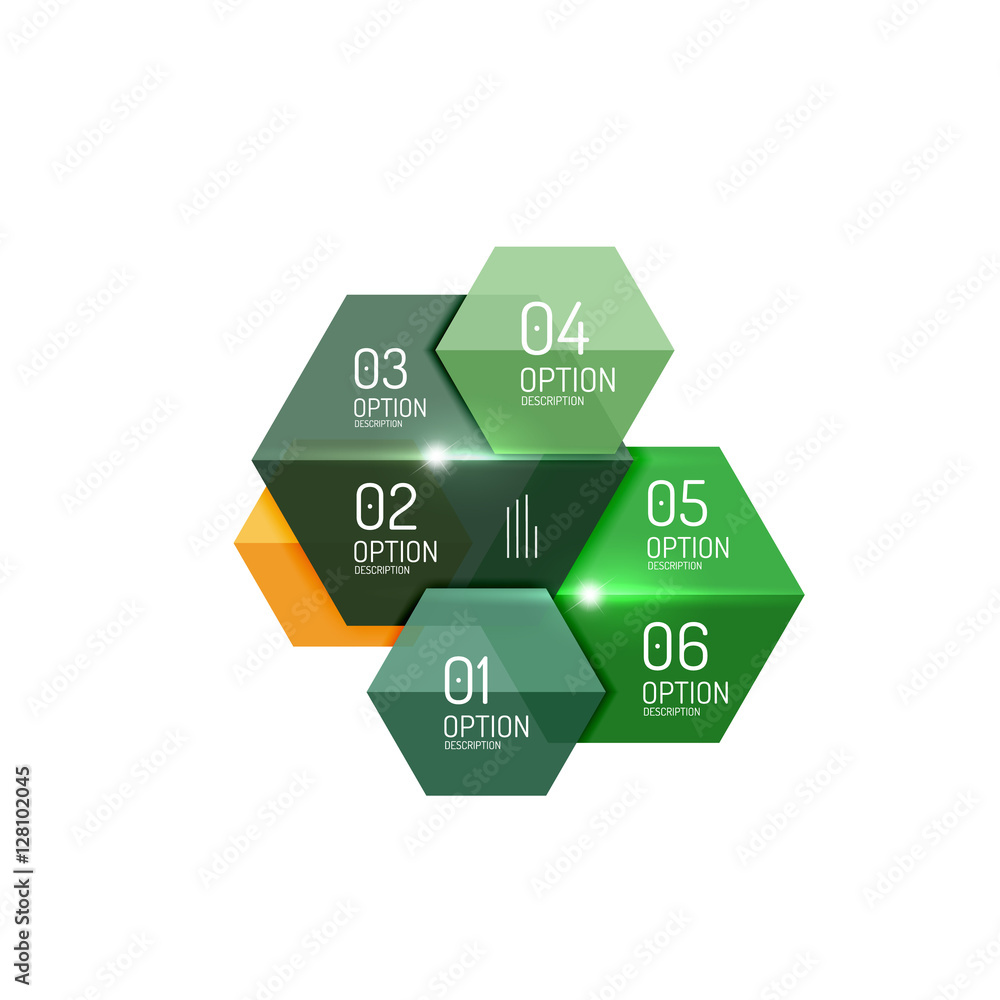 Paper modern infographic geometric templates Paper modern infographic geometric templates