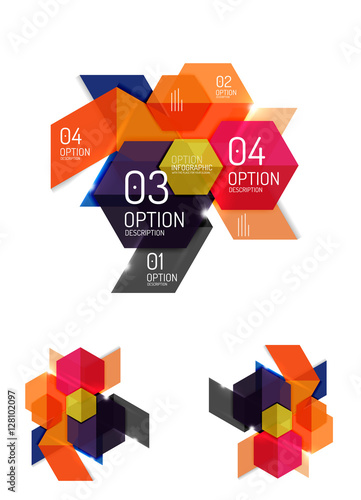 Abstract paper geometric infographic templates Free Download Abstract paper geometric infographic templates - GFXLoad