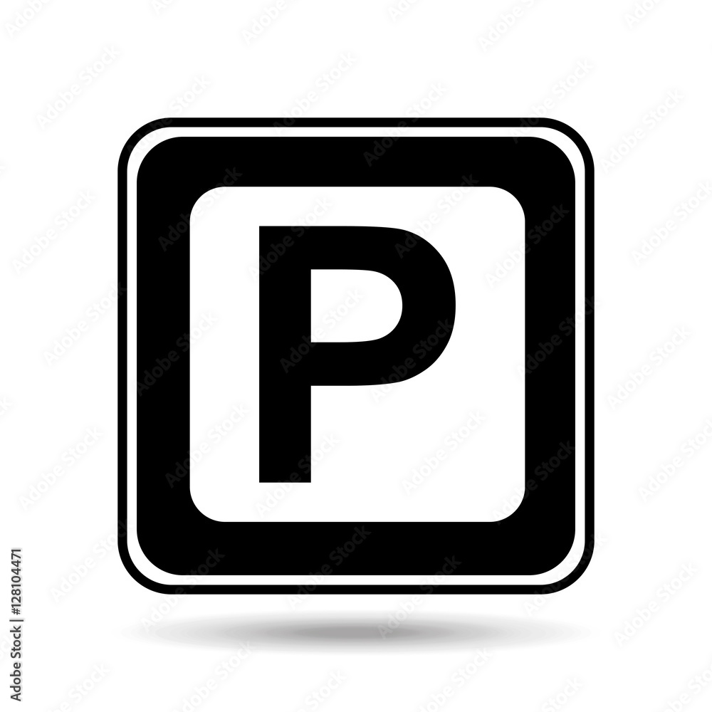 parking sign white background frame vector illustration eps 10 parking sign white background frame vector illustration eps 10