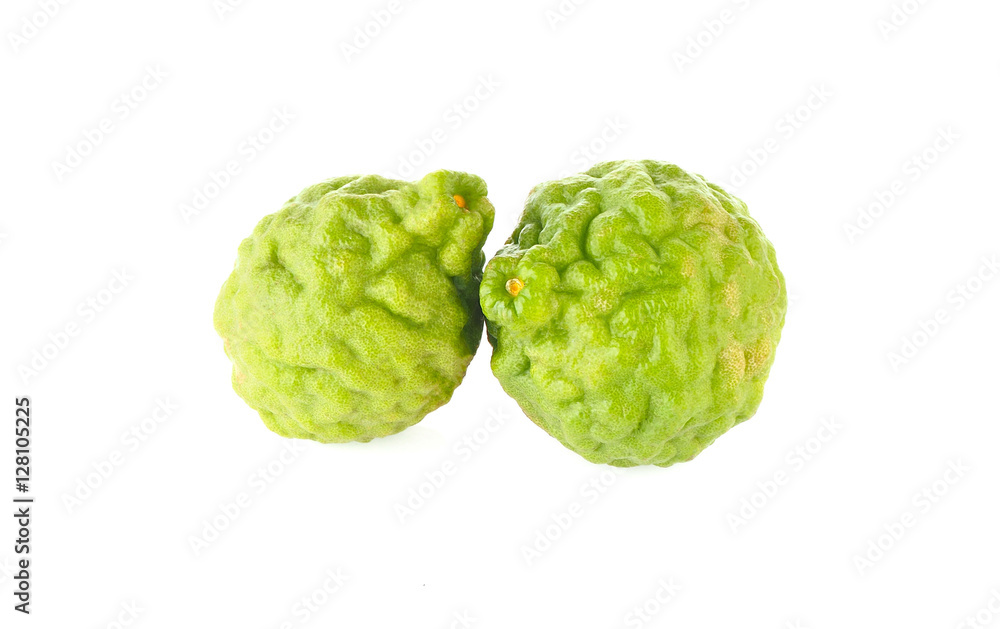 bergamot on white background bergamot on white background