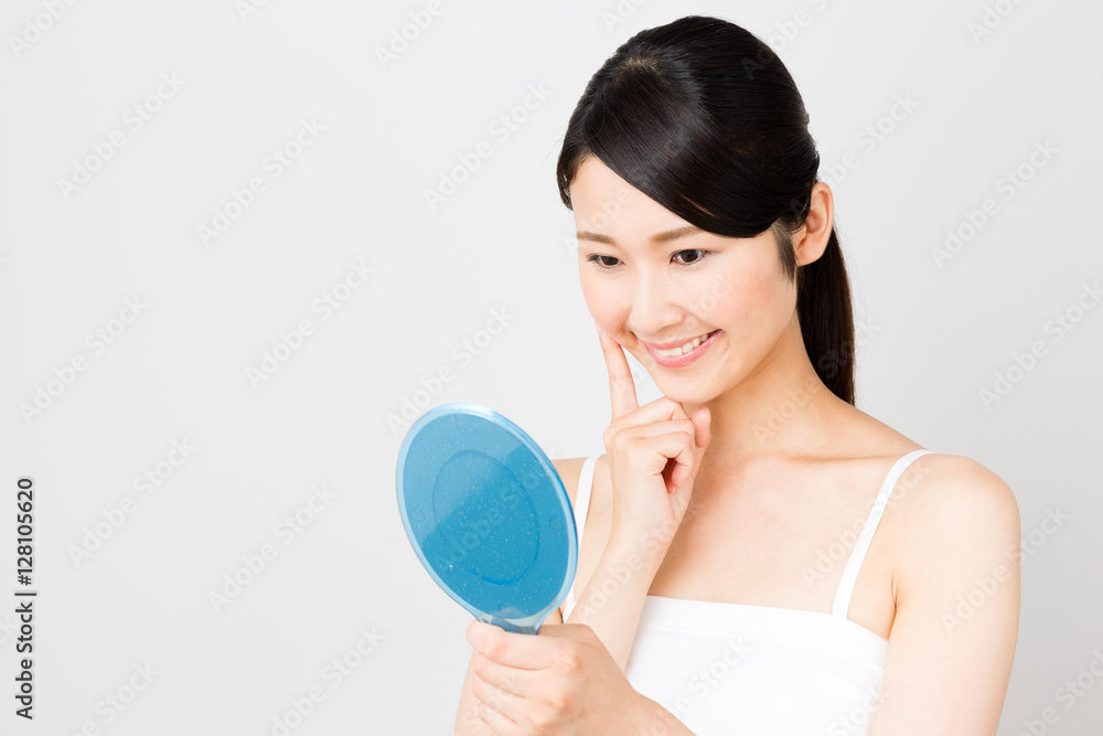 attractive asian woman beauty image isolated on white background attractive asian woman beauty image isolated on white background