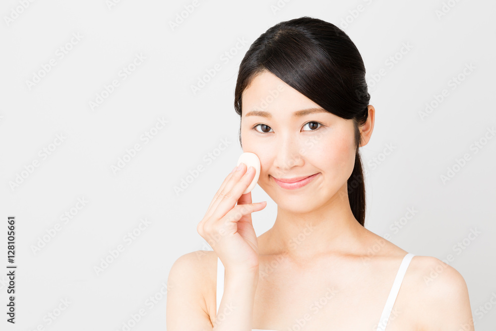 attractive asian woman beauty image isolated on white background