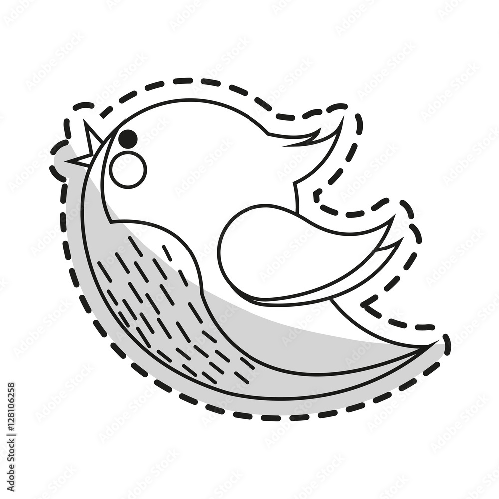 Bird cartoon icon. Animal cute adorable and creature theme. Isolated design. Vector illustration Bird cartoon icon. Animal cute adorable and creature theme. Isolated design. Vector illustration