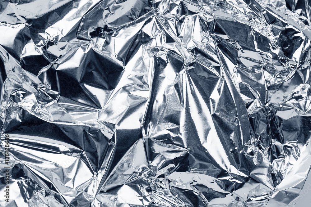 Colors On Crumpled Aluminum Foil Stock Illustration - Download