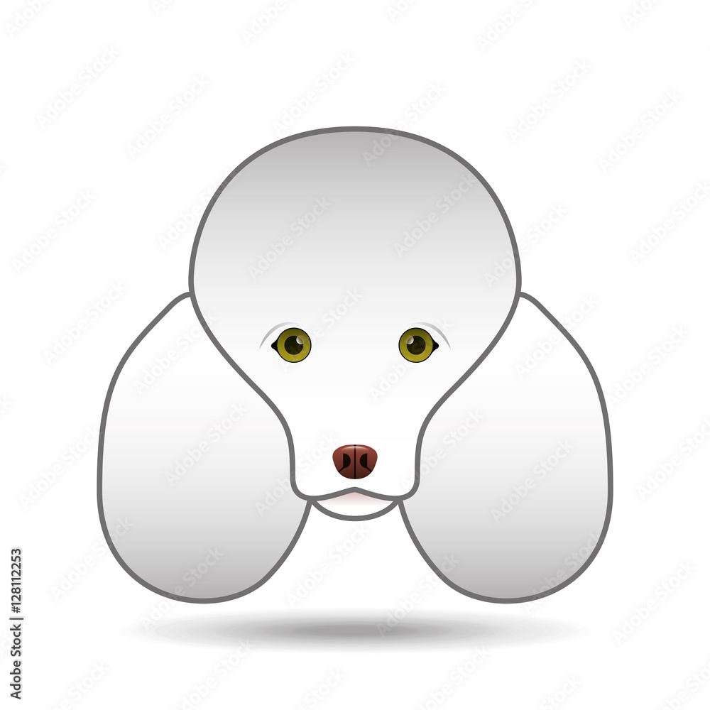 poodle dog face design icon vector illustration eps 10 poodle dog face design icon vector illustration eps 10