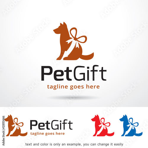 Pet Gift Logo Template Design Vector 