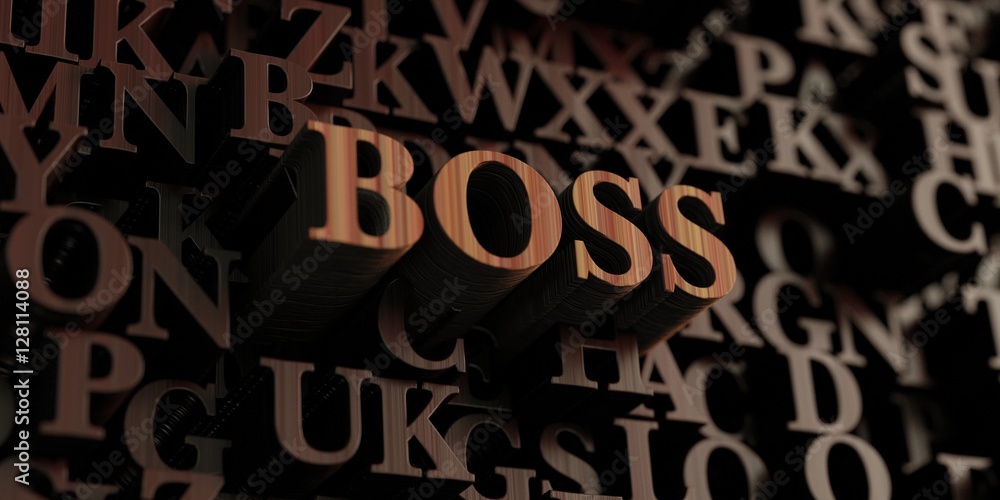 Boss - Wooden 3D rendered letters/message. Can be used for an online banner ad or a print postcard. Boss - Wooden 3D rendered letters/message. Can be used for an online banner ad or a print postcard.