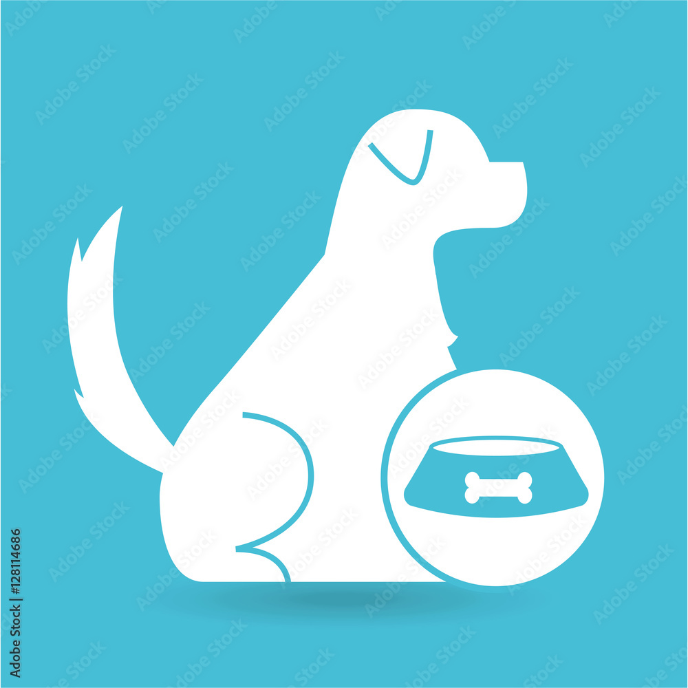 Fototapeta premium veterinary clinic concept food bowl vector illustration eps 10