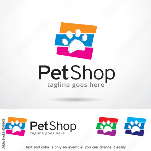 Pet Shop Logo Template Design Vector