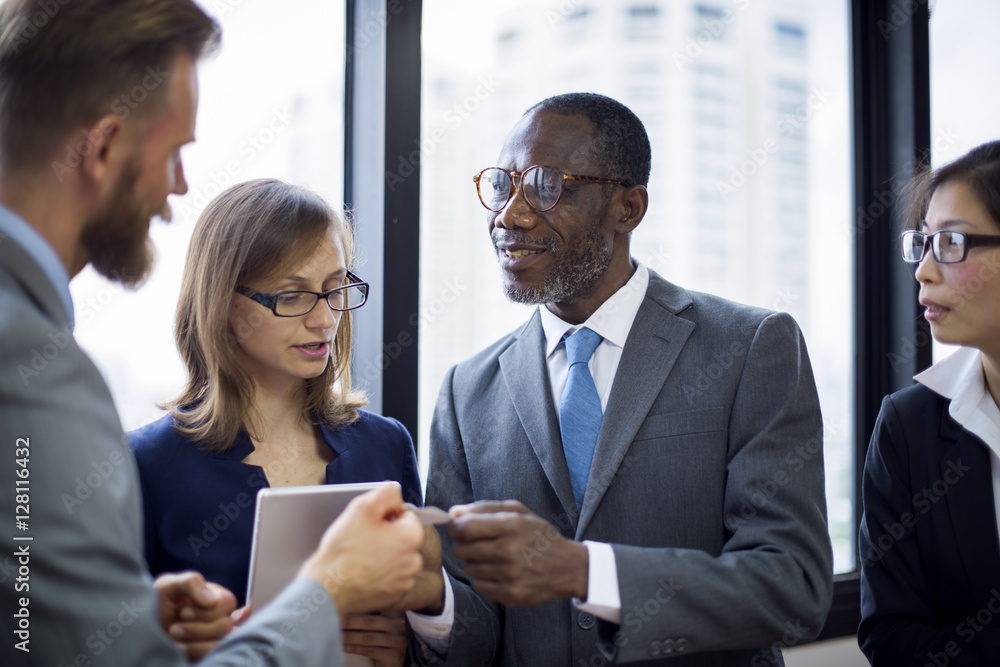 Business Colleagues Conference Teamwork Ideas Concept Business Colleagues Conference Teamwork Ideas Concept