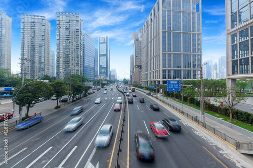 Shanghai urban roads, traffic