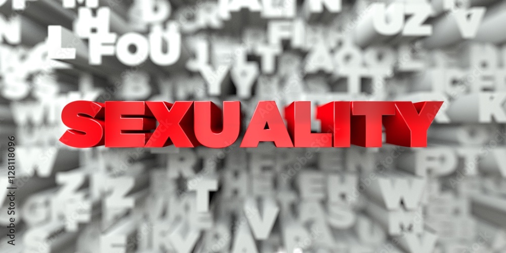 SEXUALITY - Red text on typography background - 3D rendered royalty free stock image. This image can be used for an online website banner ad or a print postcard. SEXUALITY - Red text on typography background - 3D rendered royalty free stock image. This image can be used for an online website banner ad or a print postcard.