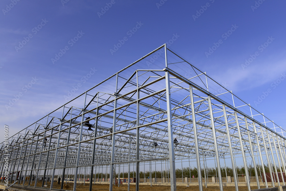 Steel structure workshop is under construction Steel structure workshop is under construction