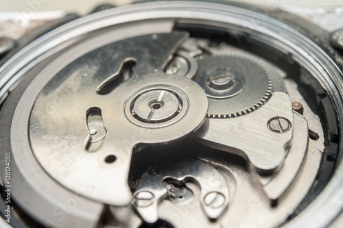 Wallpaper Mural Detail of watch machinery on the table. Torontodigital.ca