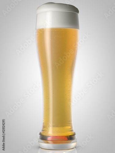Beer isolated.