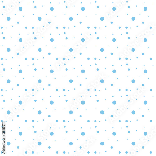 Snowflakes seamless pattern. Snow falls background. Vector illustration