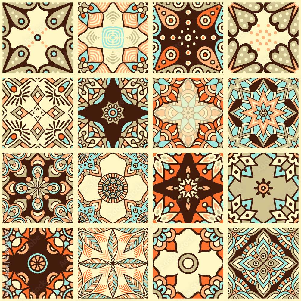 Ethnic floral seamless pattern Ethnic floral seamless pattern