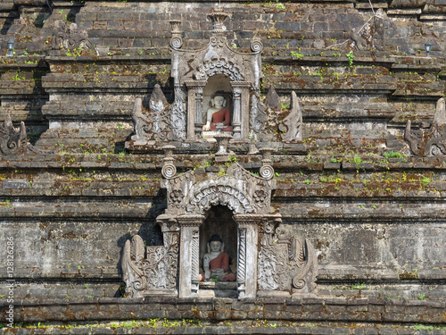 Detail of Sakya Man Aung, Mrauk U, Myanmar photo