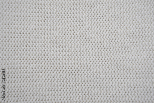 White wool garter knitting pattern background