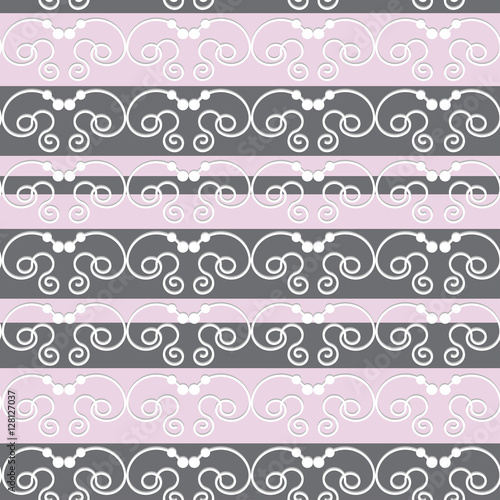 Seamless swirl pattern. Background for fabrics, textiles, paper, wallpaper, web pages, wedding invitations. Vector illustration.