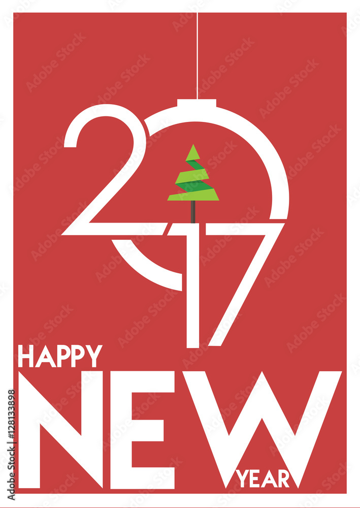 Happy New Year merry christmas 2017 background Calendar design typography illustration Happy New Year merry christmas 2017 background Calendar design typography illustration