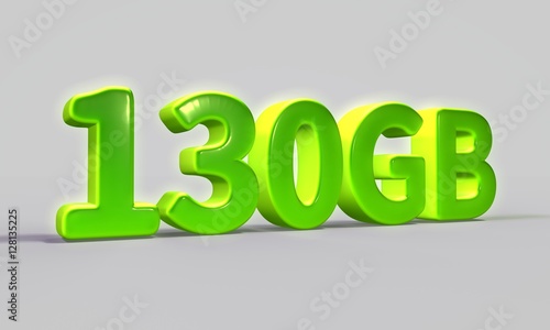 3d rendering data capacity 130 gb