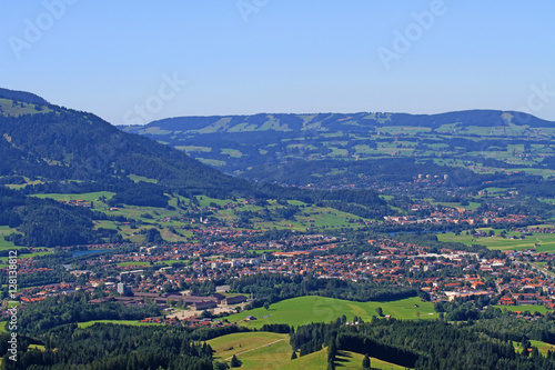 Sonthofen, Bihlerdorf, Blaichach, Immenstadt vom Altstädter Hof aus 