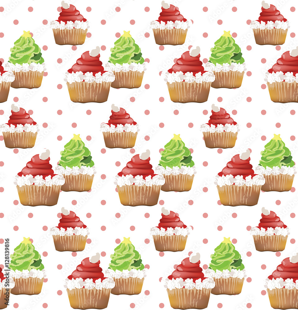 Delicious Cupcakes pattern Delicious Cupcakes pattern