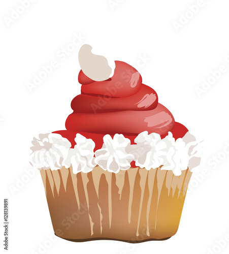 Delicious Strawberry Cupcake