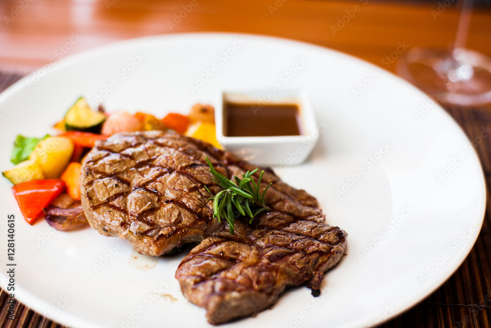 Steak with vegetables Steak with vegetables